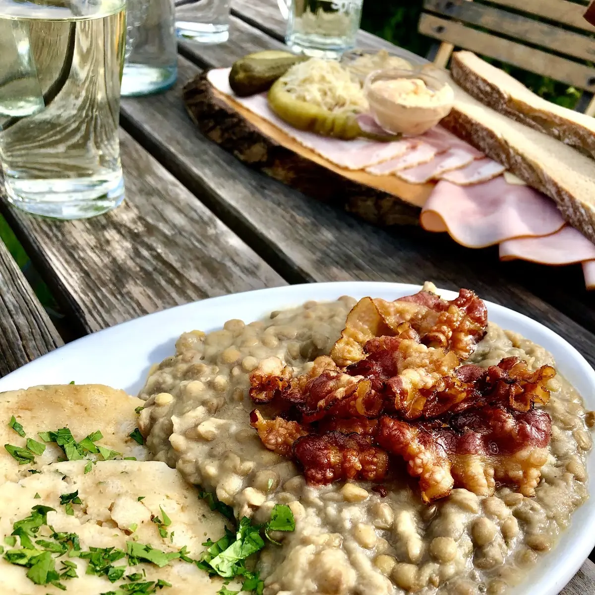 Linsen Mit Speck