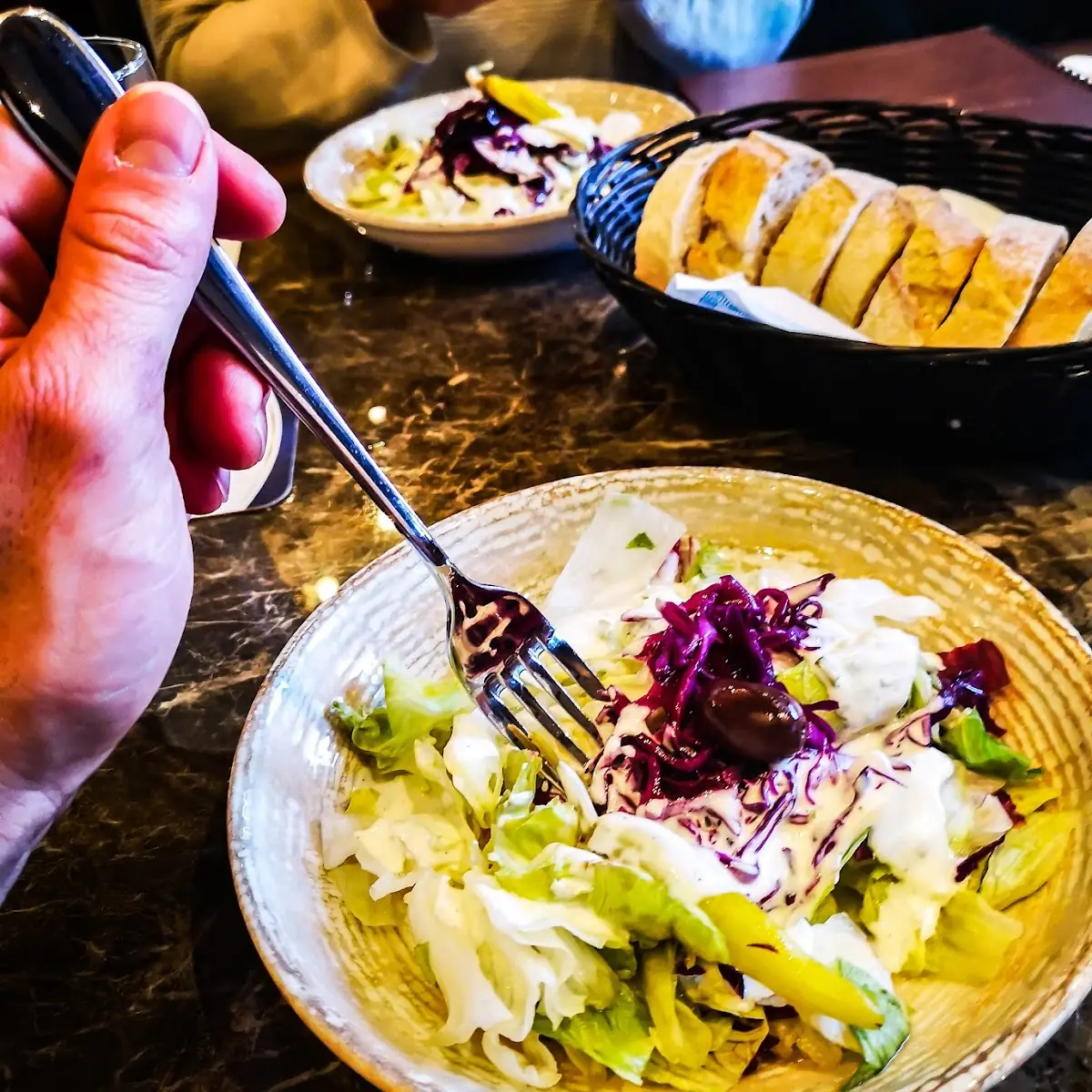 Griechischer Salat Mit Jogurt Dressing