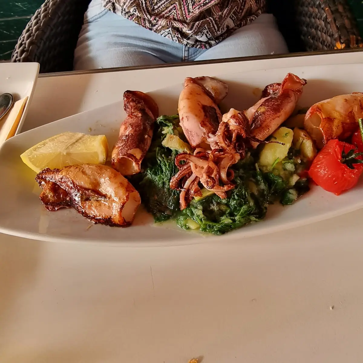 Calamari Mit Mangold