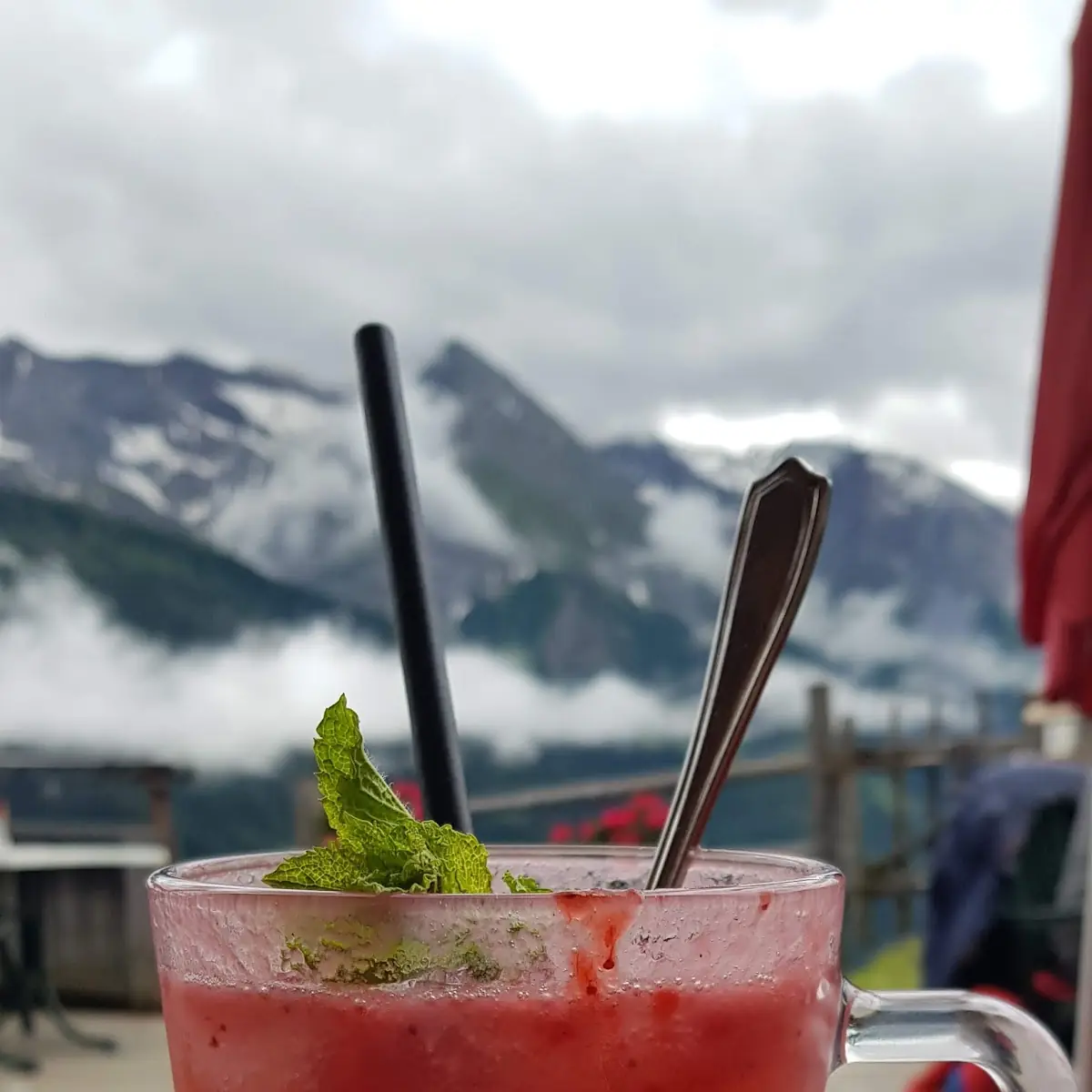 Selbstgemachte Erdbeer Limonade Mit Minze