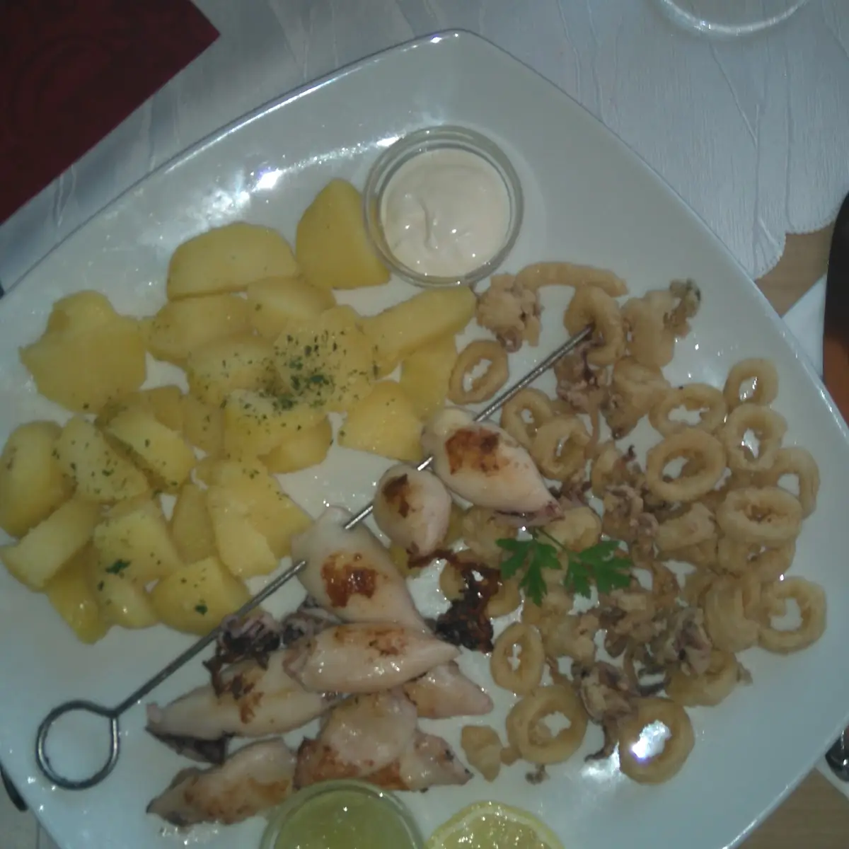 Calamari Am Rost