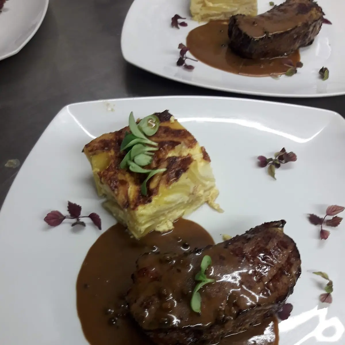 Smoked Rosbeef Mit Kartoffel Gratin