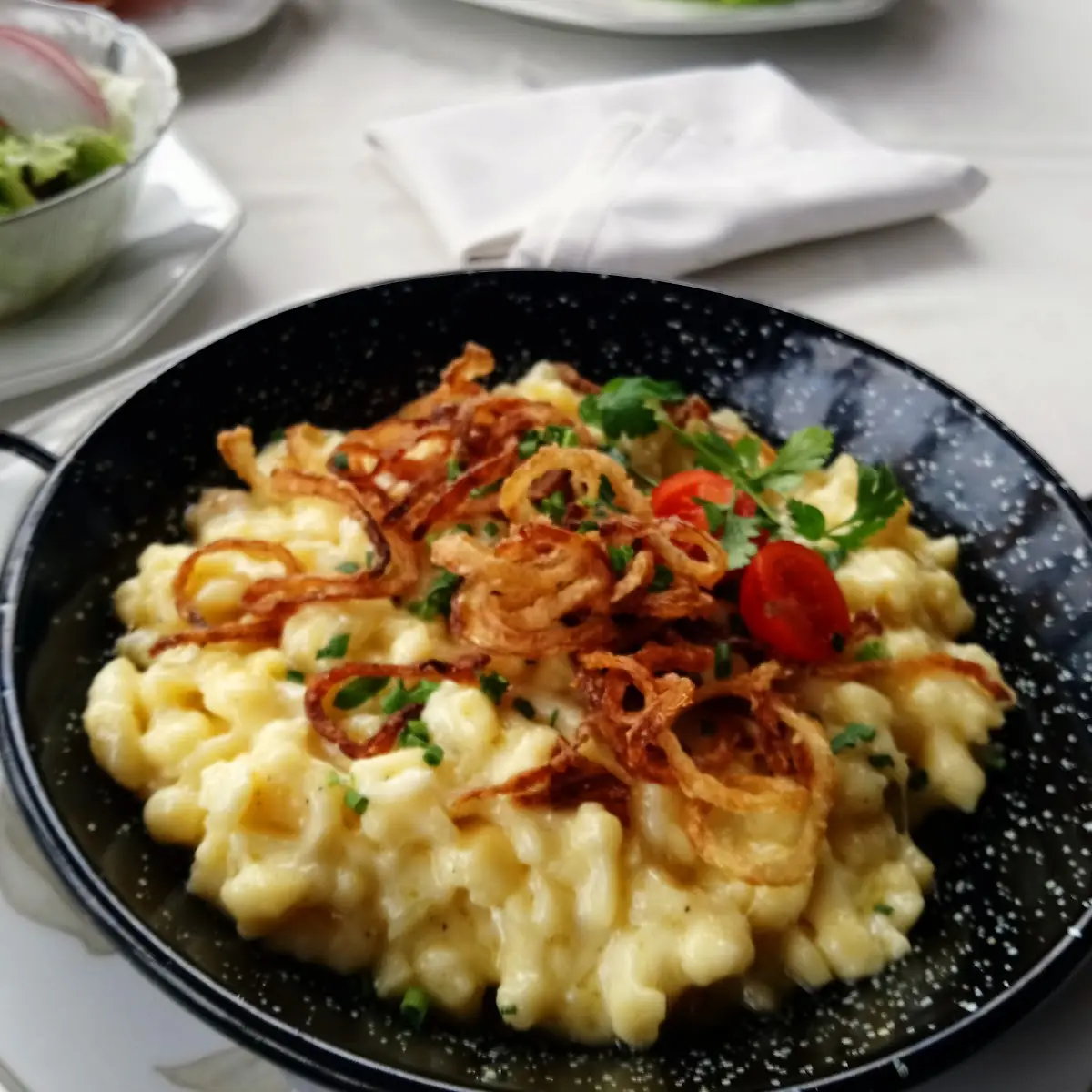 Käsespätzle Mit Zwiebeln