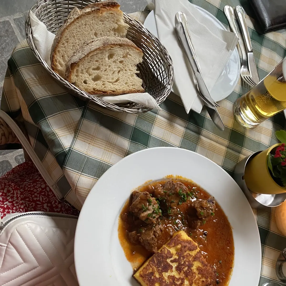 Pianogulasch With Polenta