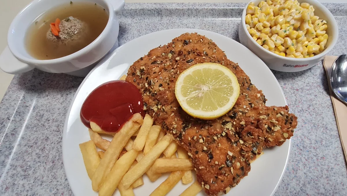 Kürbiskernschnitzerl Mit Pommes
