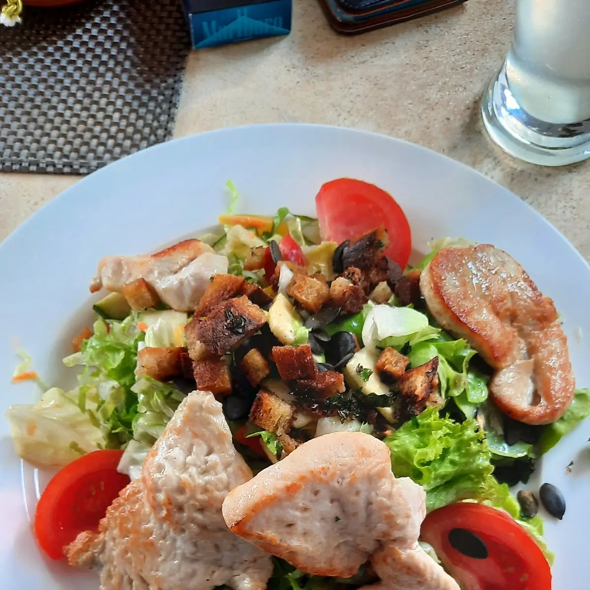 Salat Mit Putenstreifen