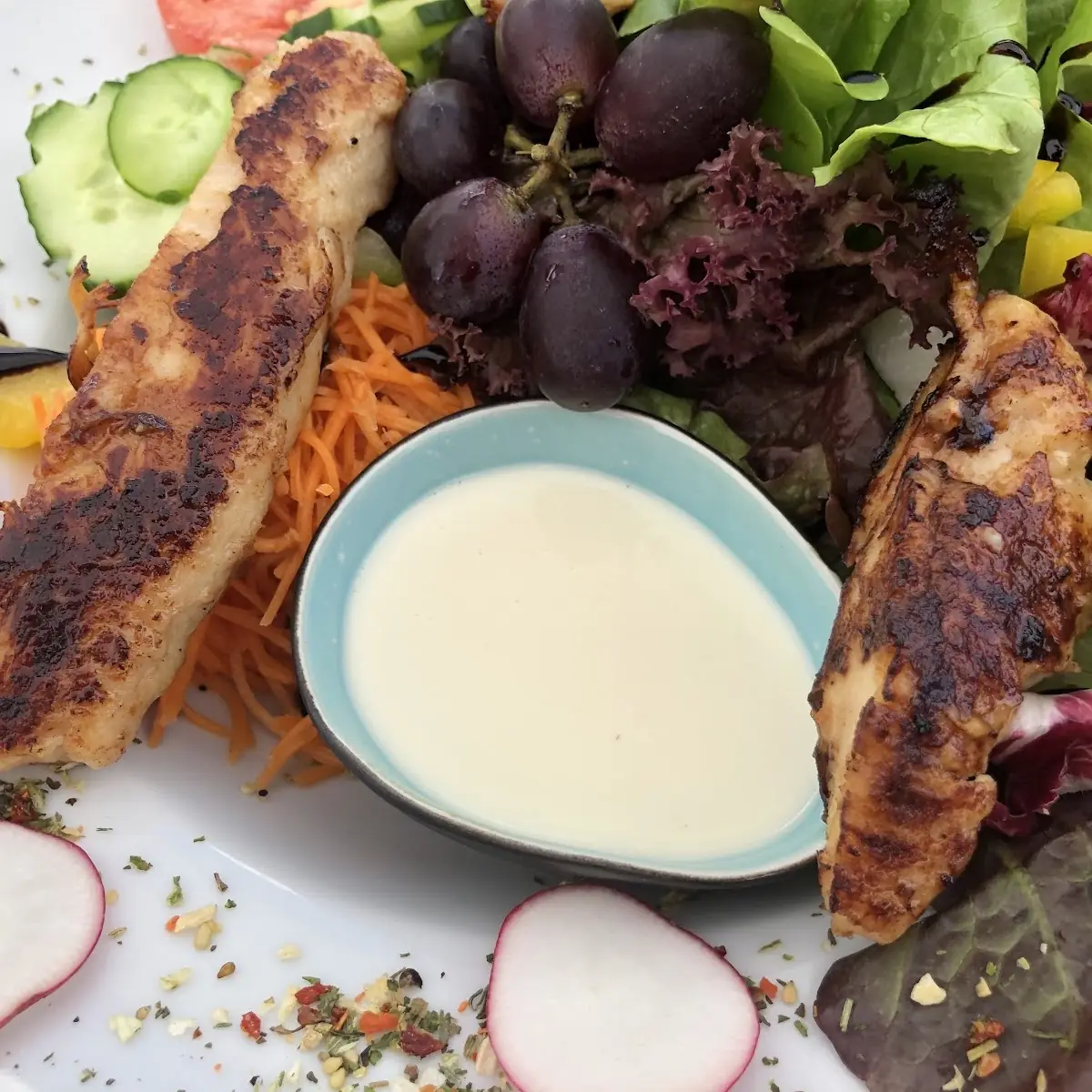 Salat Mit Geflügwl