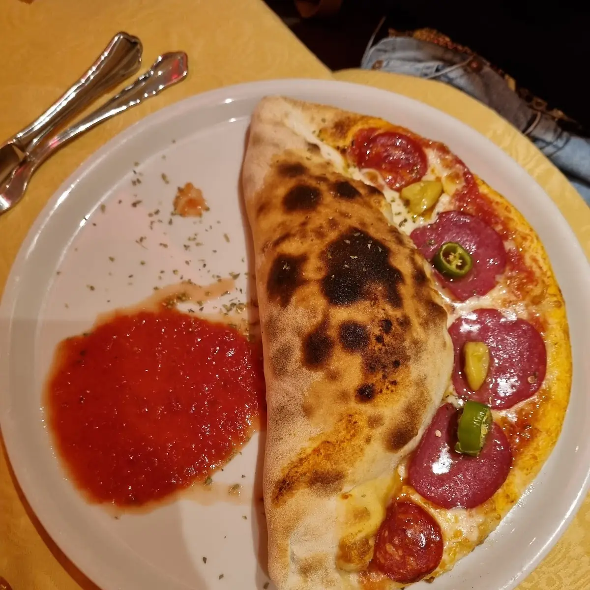 Pizza Halbmond