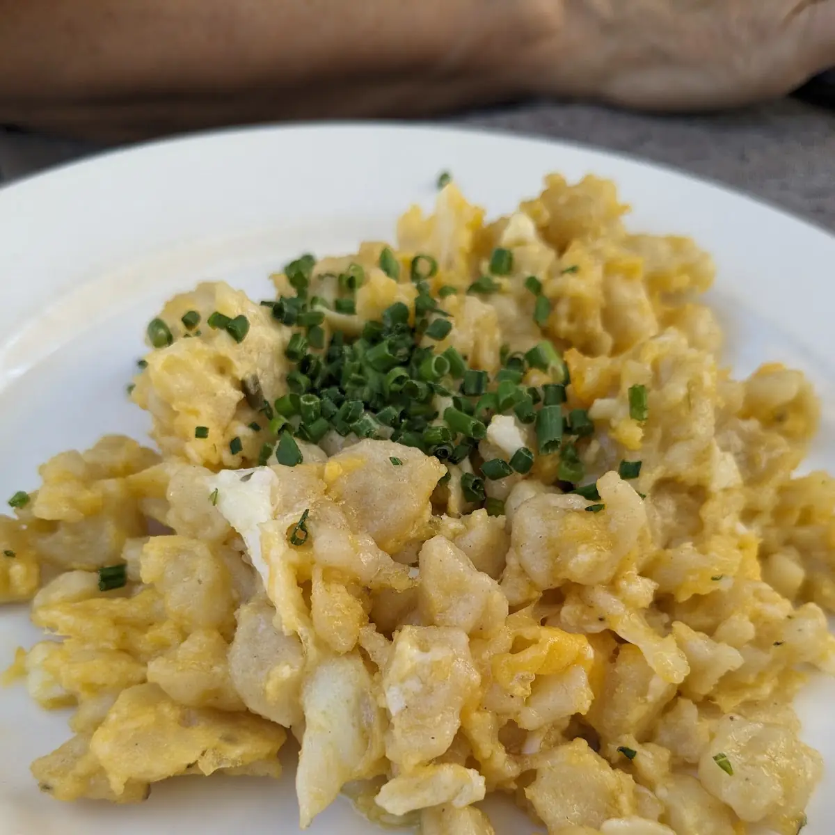 Eiernockerl Mit Grünem Salat