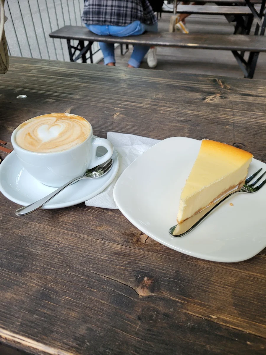 Cappuccino and Cheesecake