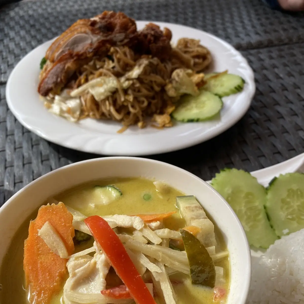 Grünes Curry Mit Huhn