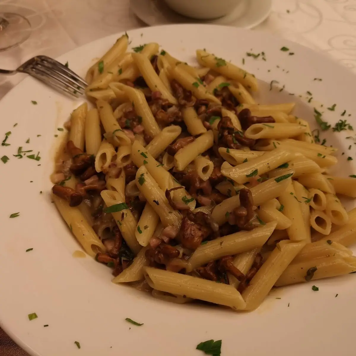 Penne Mit Eierschwammerl