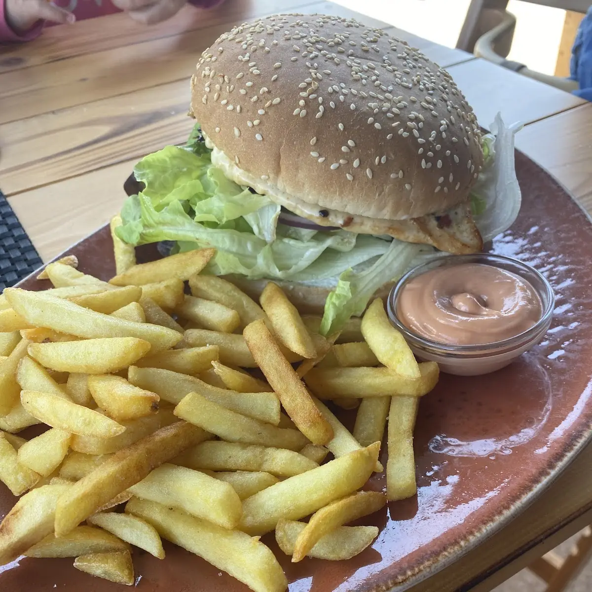 XXL Bürger Mit Pommes Frites