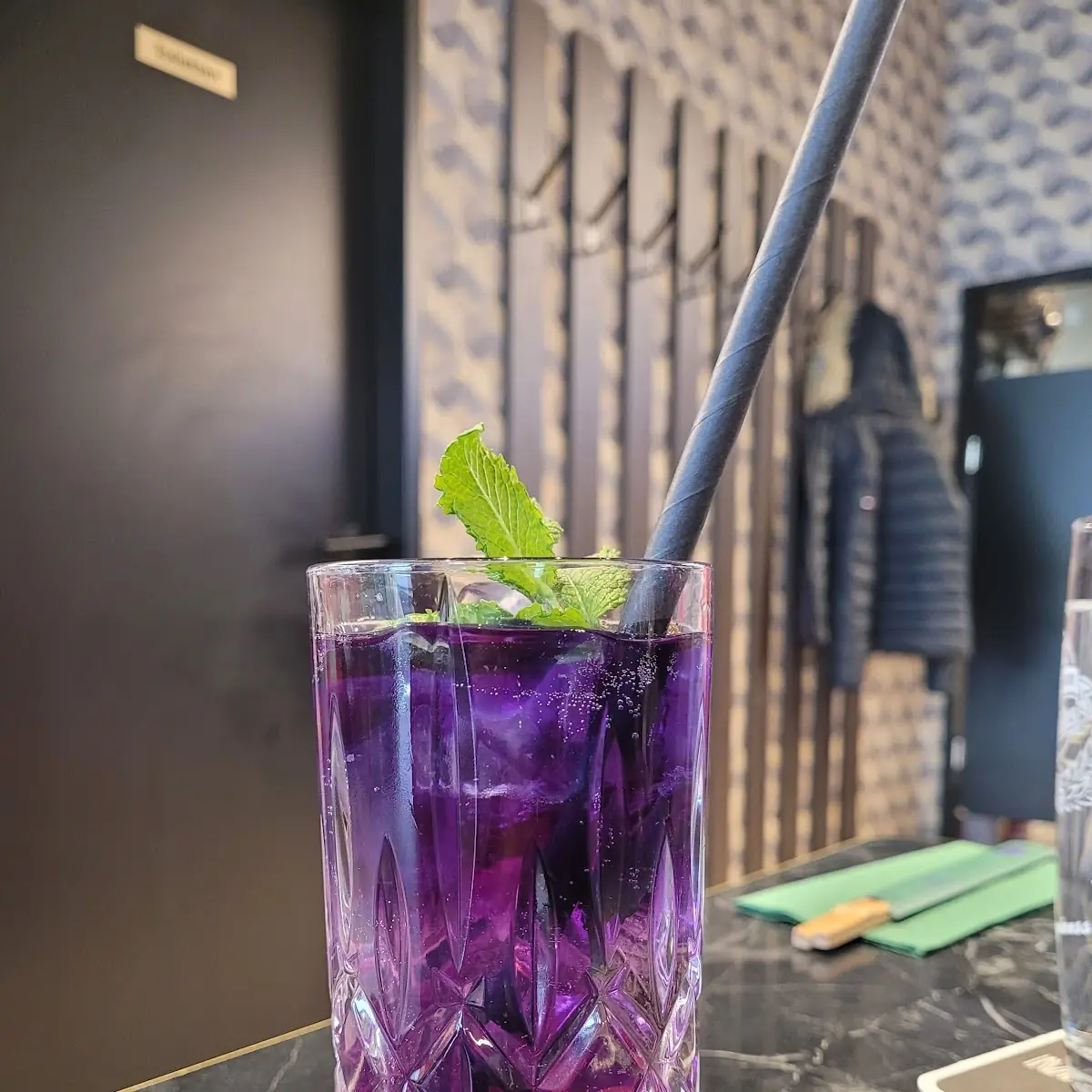 Butterfly Mojito And Latte Machiatto