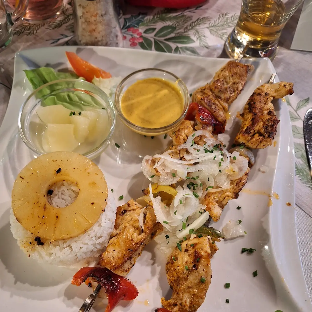 Indischer Grillspieß