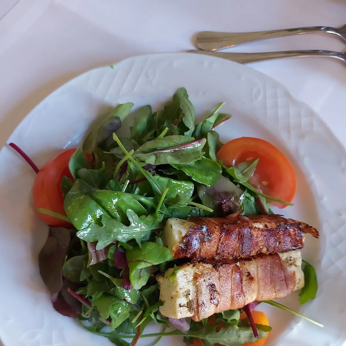 Ziegenkäse In Speckmantel Salat