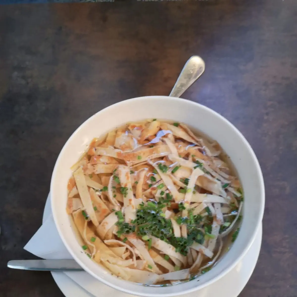 Soup with Noodles from Pancake