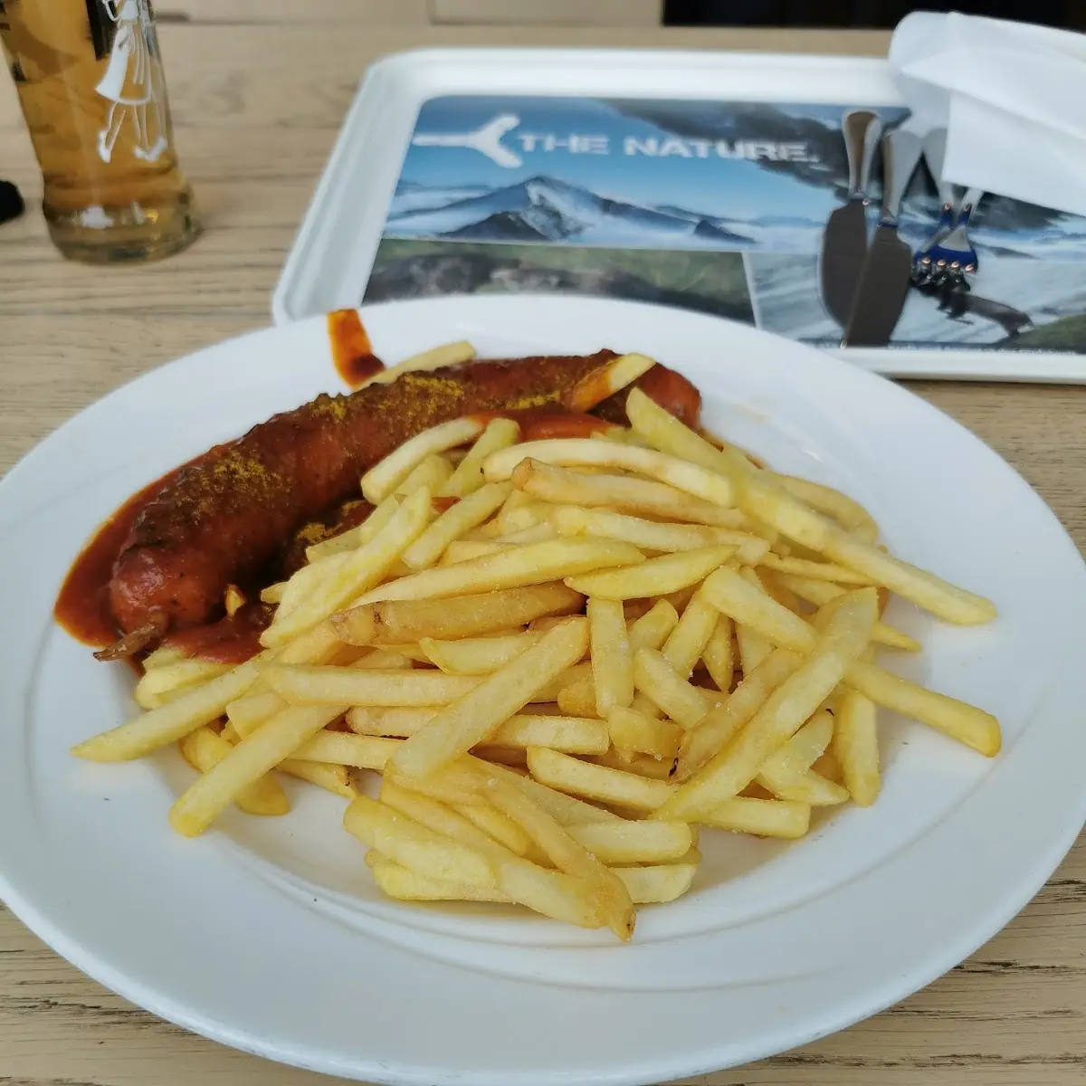 Currywurst Mit Pommes Frites