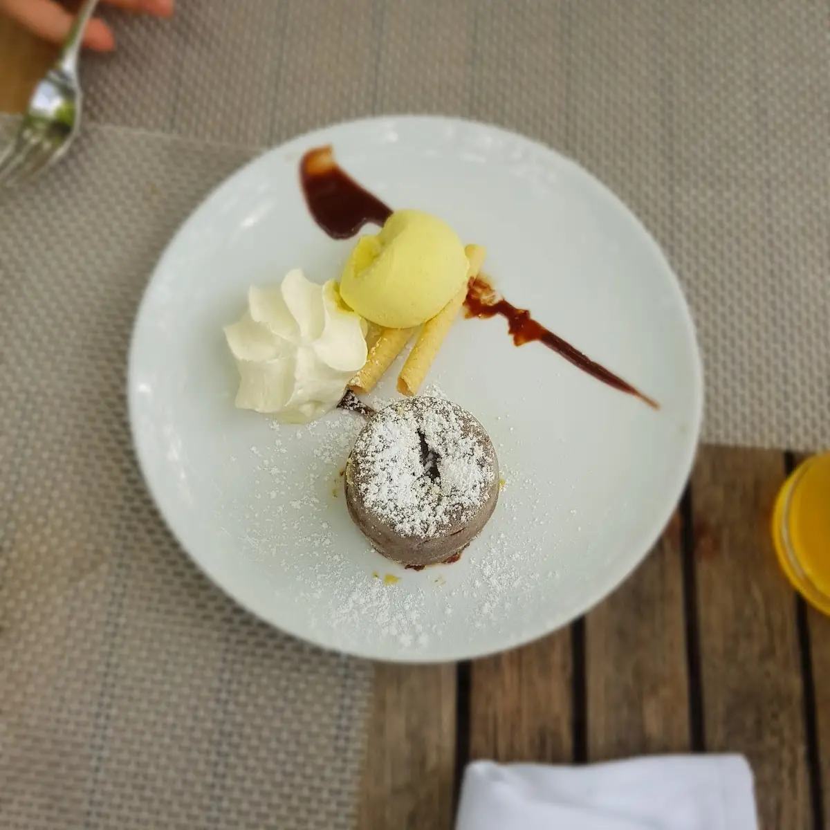 Flüssiger Schokoladenkuchen