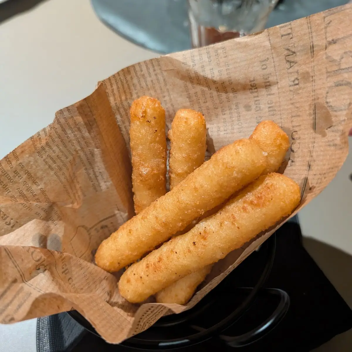 Mozzarella Sticks Mit Pommes