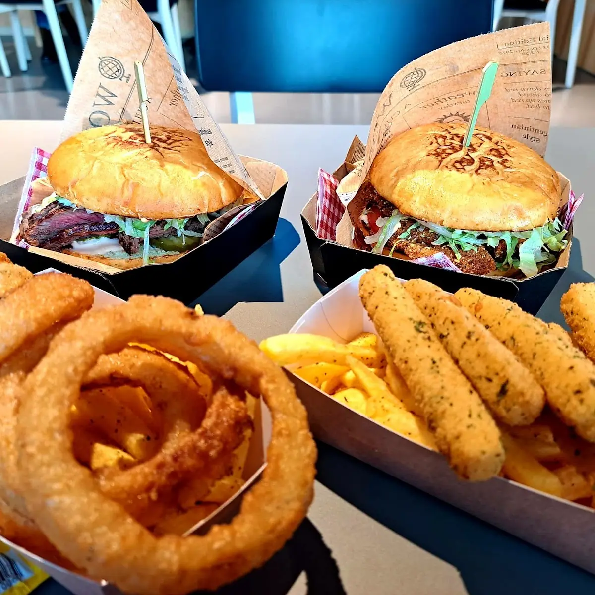 Onion Rings Mozzarella Sticks