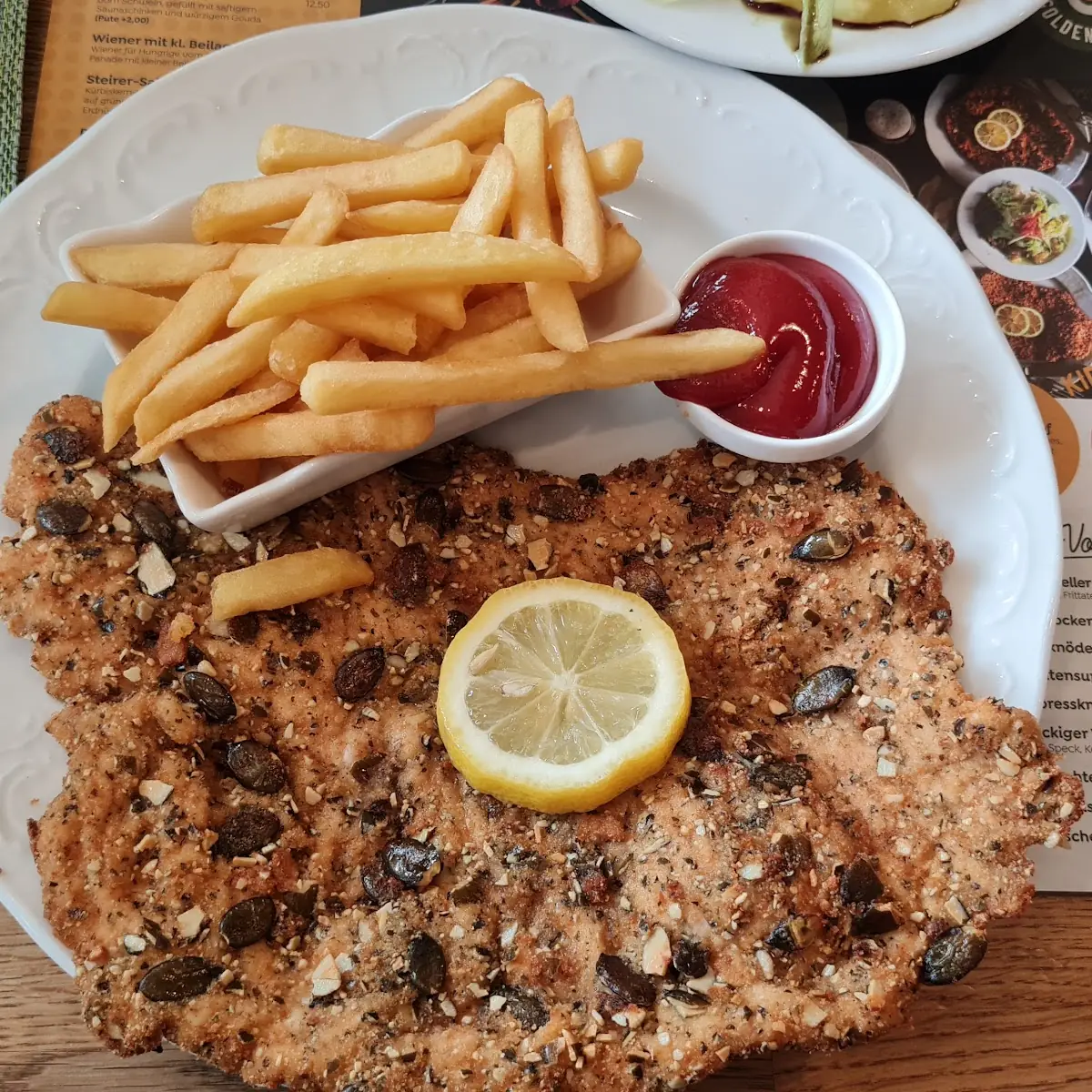 Schnitzel Mit Kürbiskernpanade