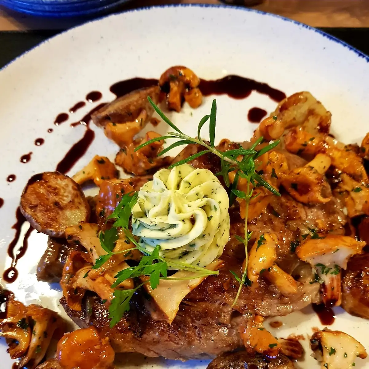 Entrecote Mit Pfifferlingen
