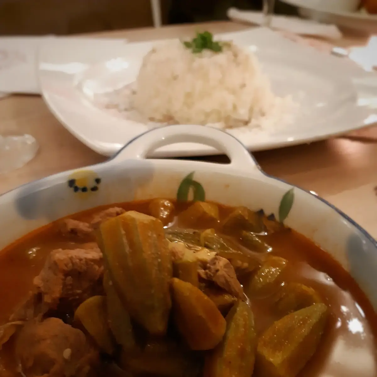 Okra with Rice