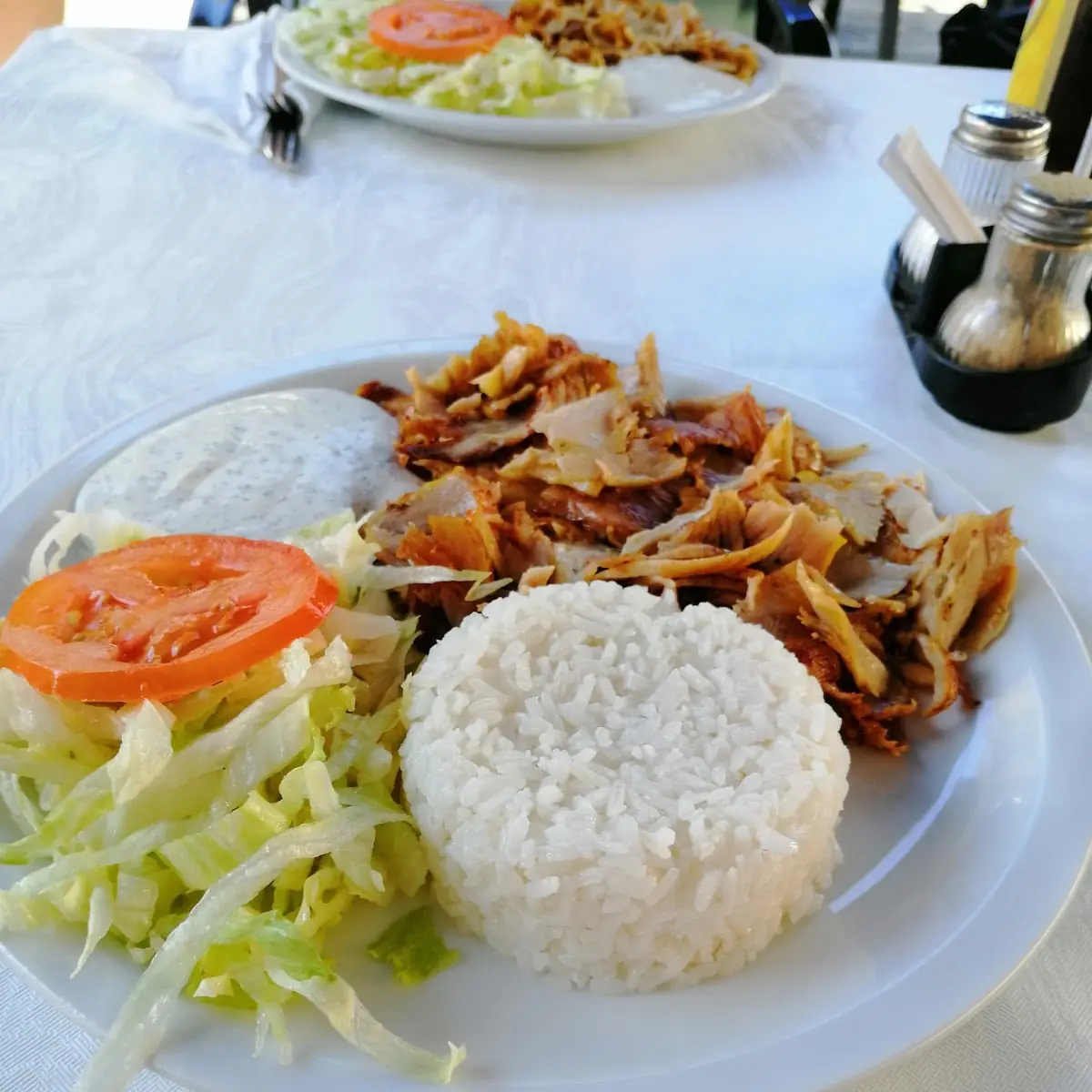 Gyros Mit Reis Und Salat