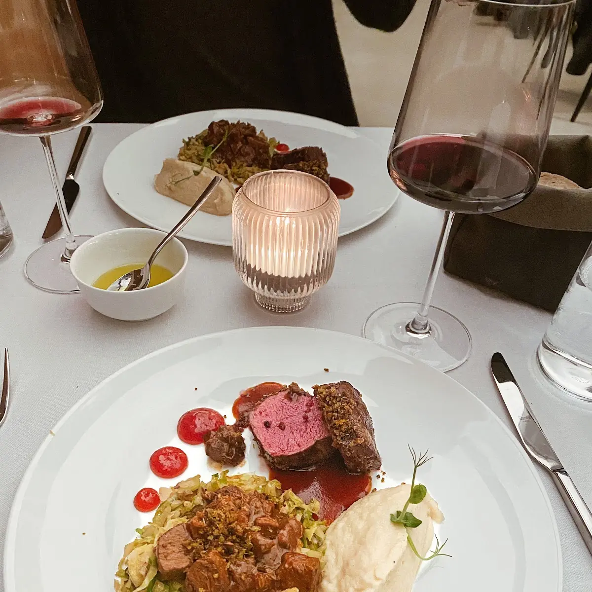 Zweierlei Vom Hirsch Wirsing Püree