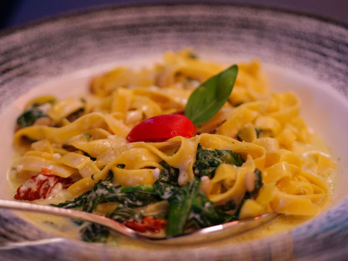 Tagliatelle Mit Spinat