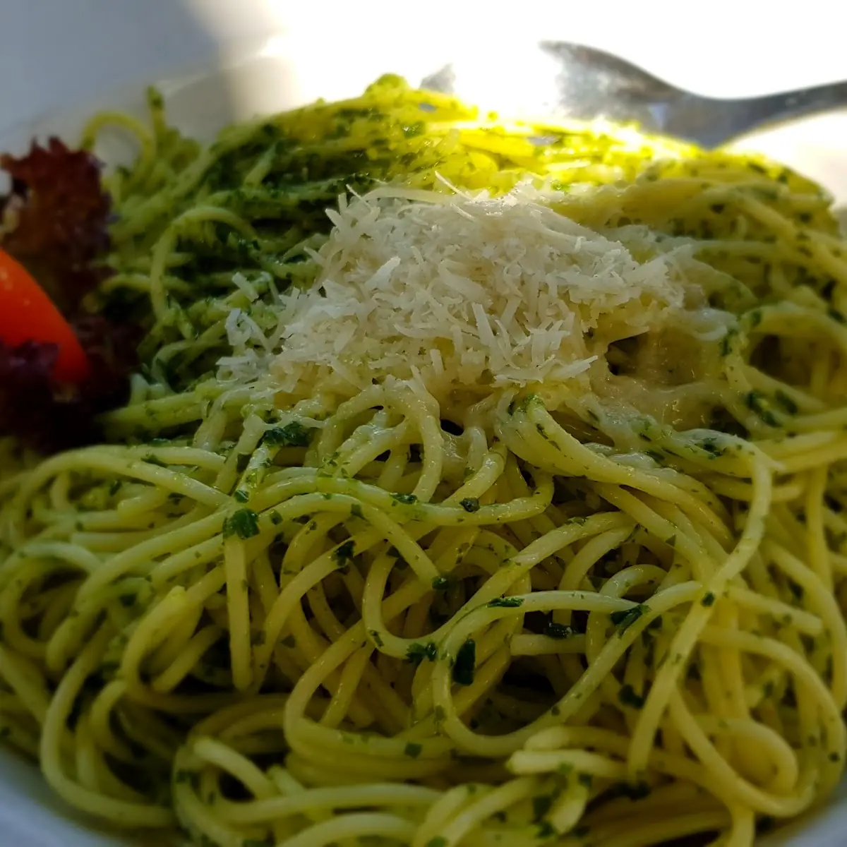 Spaghetti Mit Bärlauchpesto