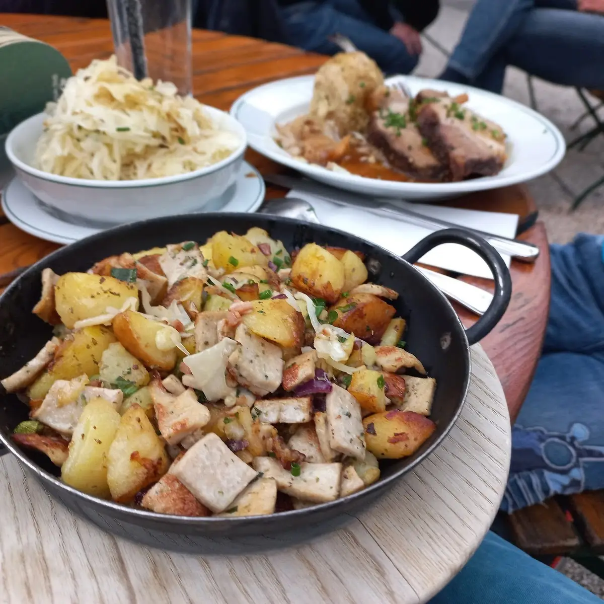 Weisswurst-erdäpfelgröstl