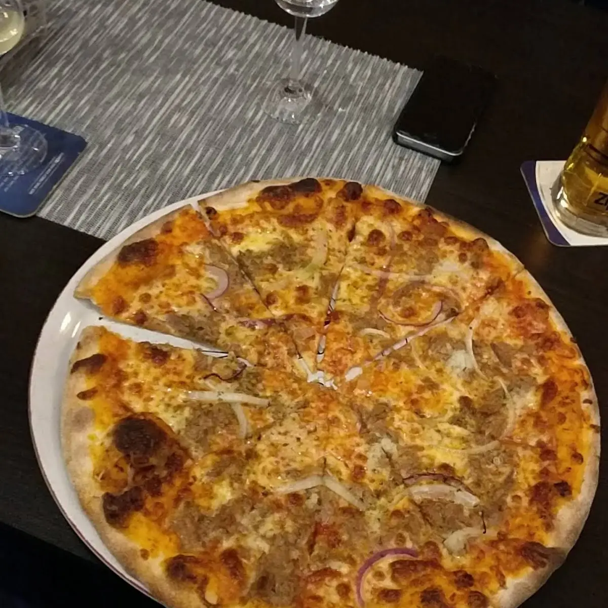Pizza Tonno Onions And Mozzarella