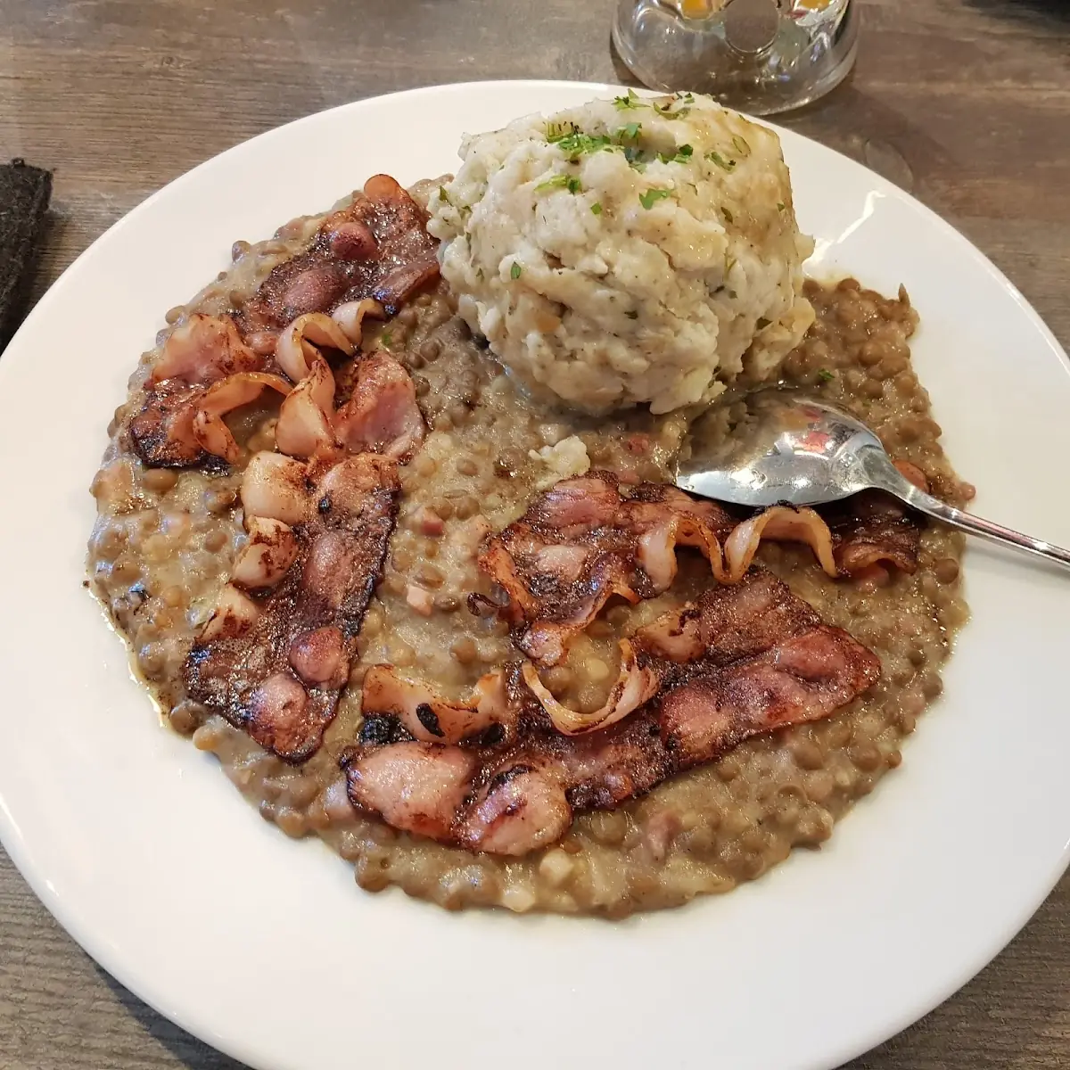 Linsen Mit Knusprigem Speck