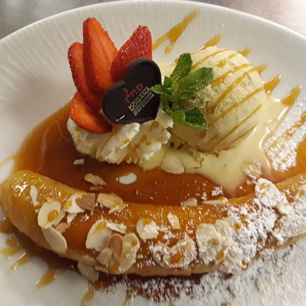 Karamellisierte Banane Mit Rum