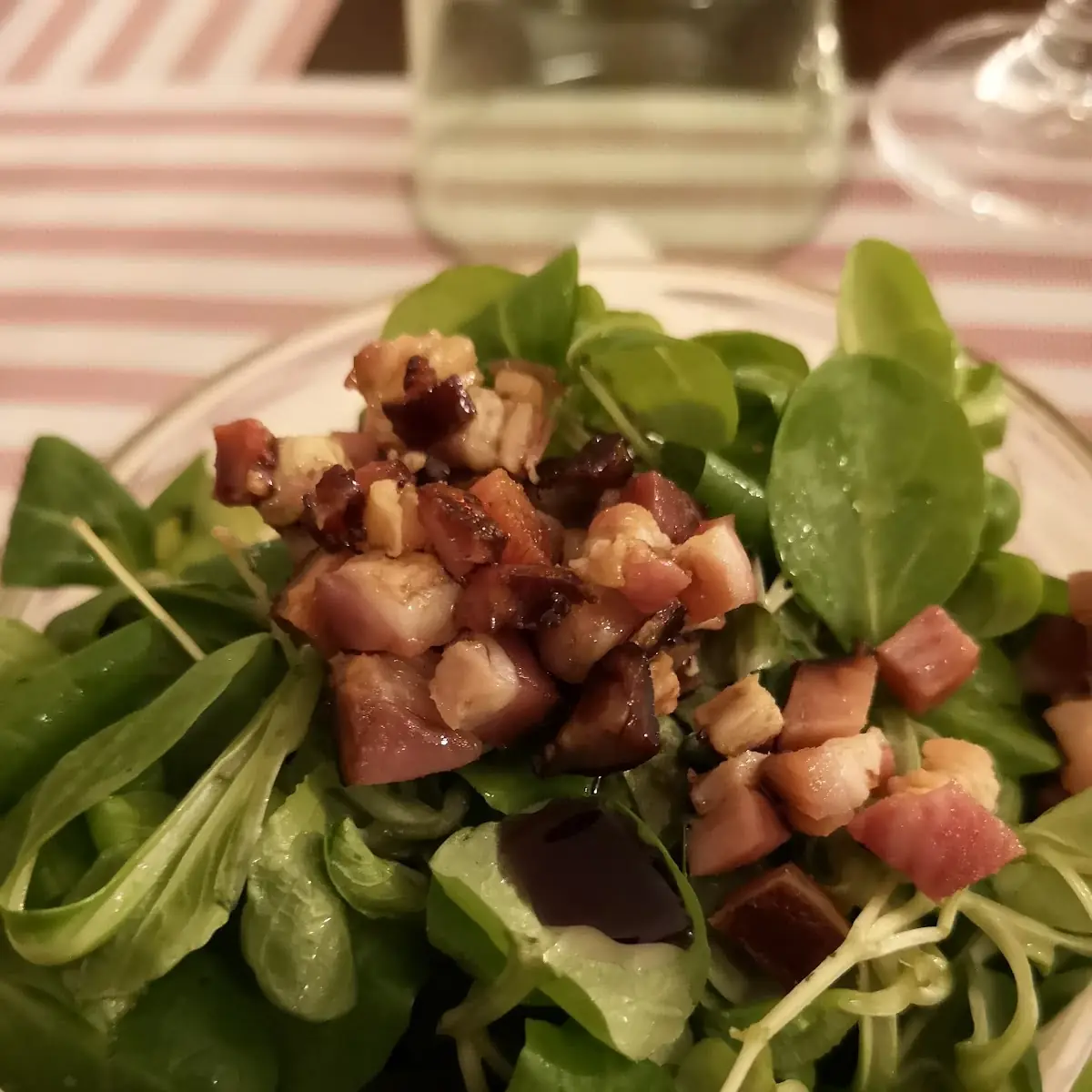 Erdäpfel Vogerlsalat Mit Speck