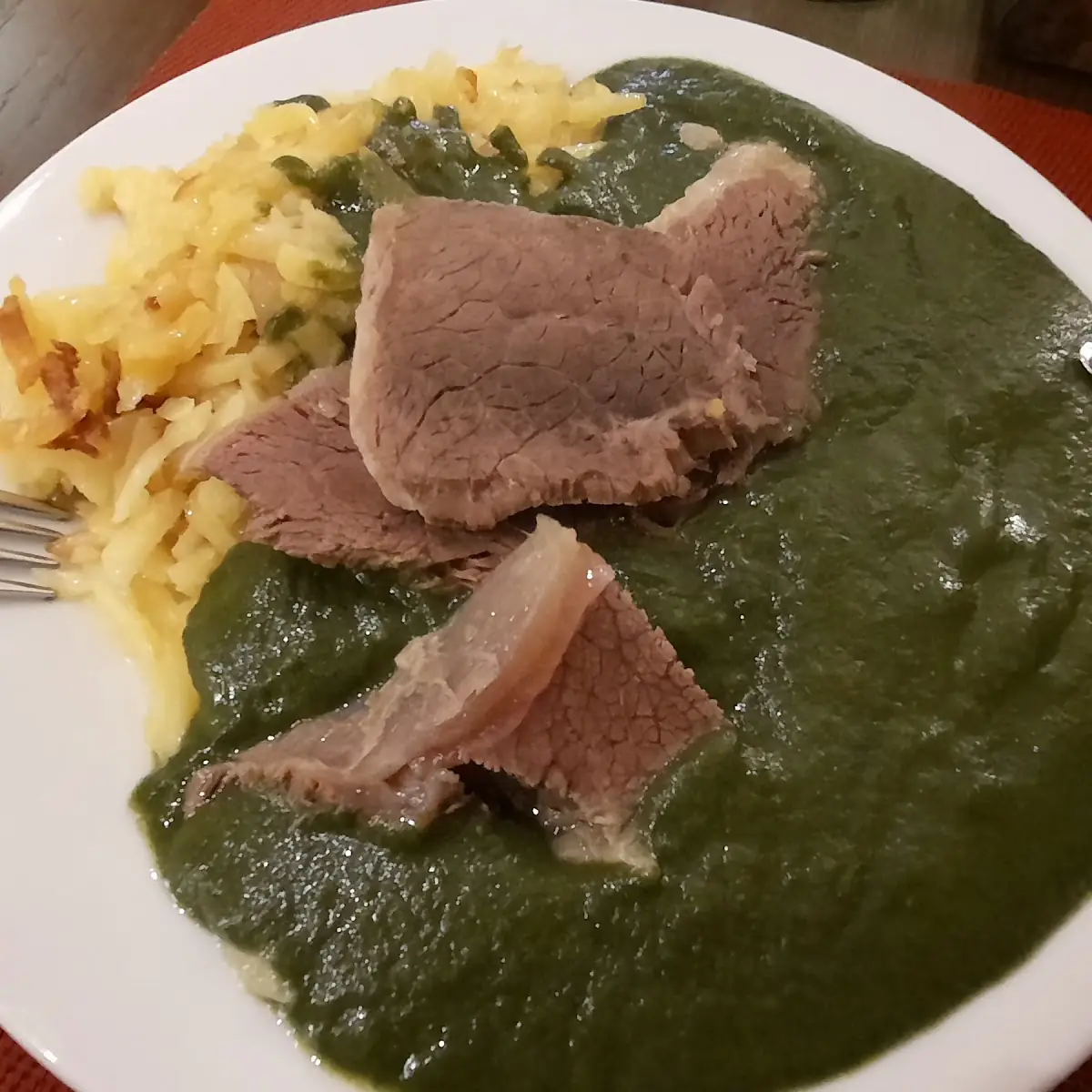 Tafelspitz Mit Spinat Und Rösti