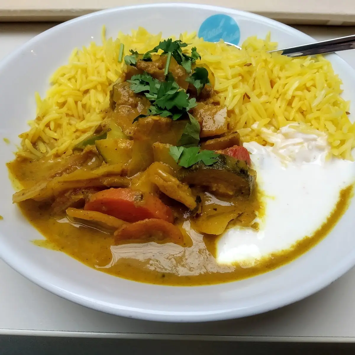 Vegetarischer Curryreis