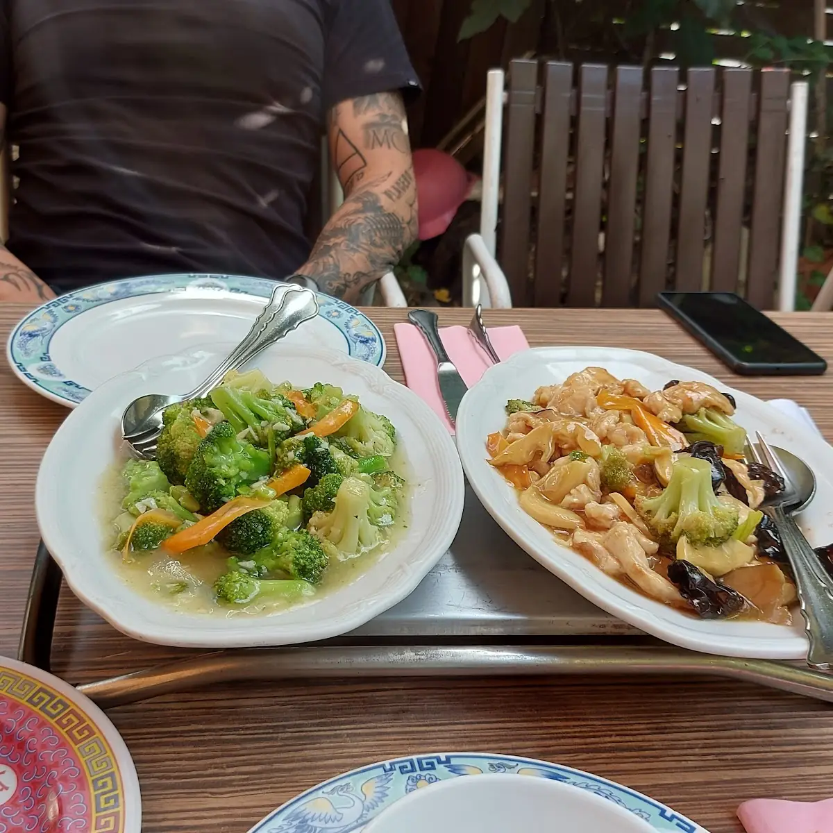 Huhn Mit Pilzen Morcheln Und Bambussprossen