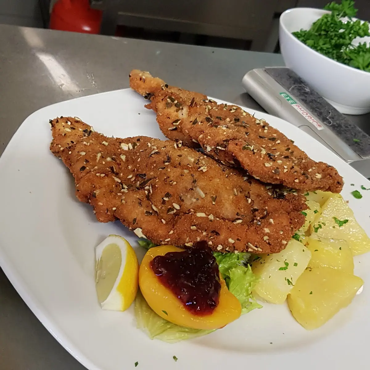 Kürbiskernschnitzel
