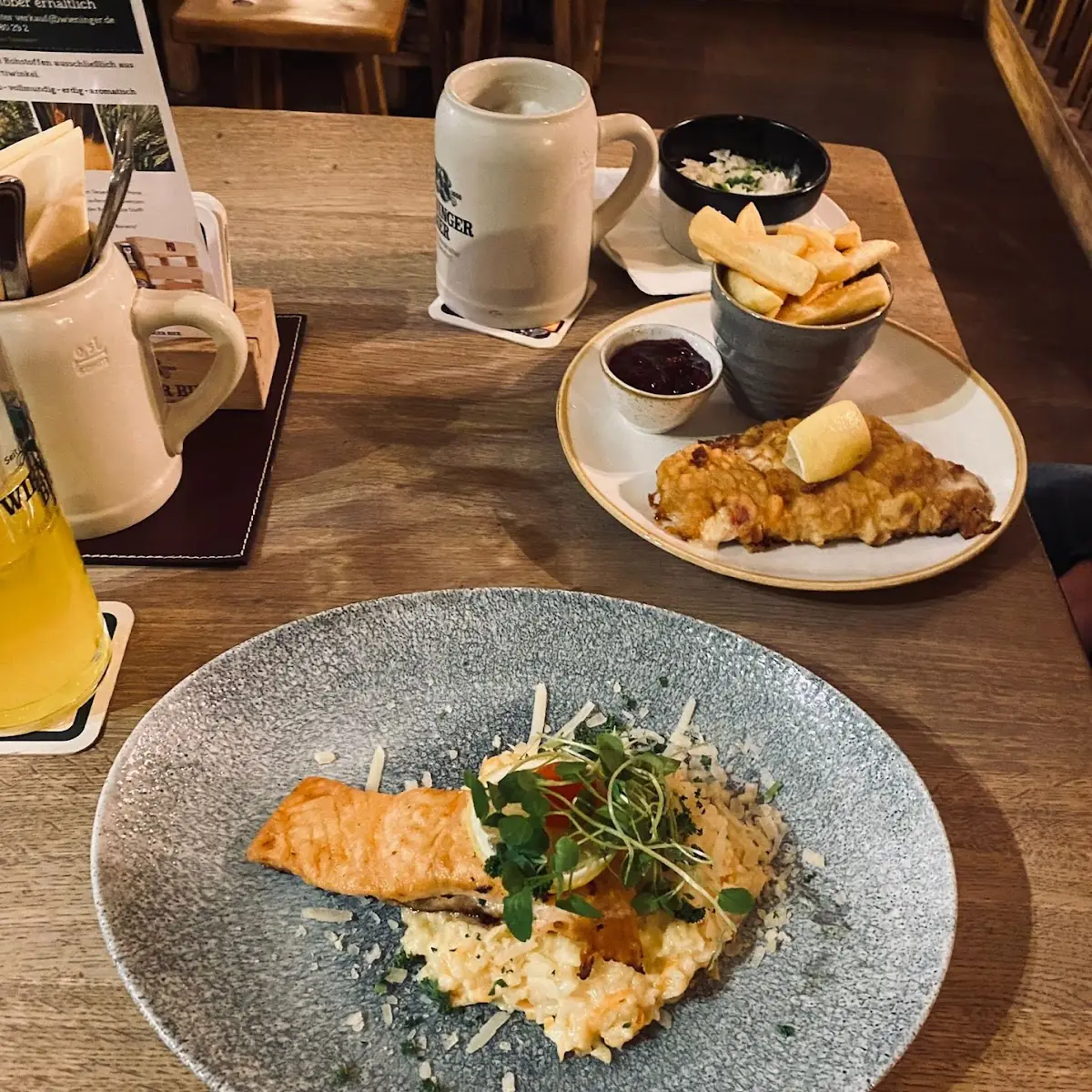Lachs Auf Risotto Cordon Bleu