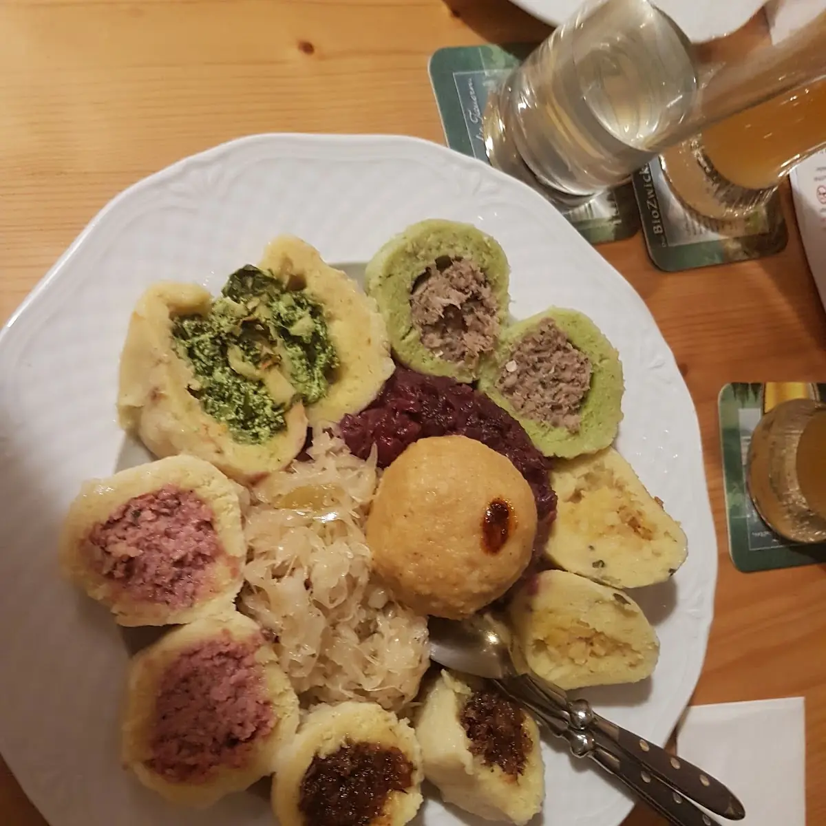 6 Sorten Knödel