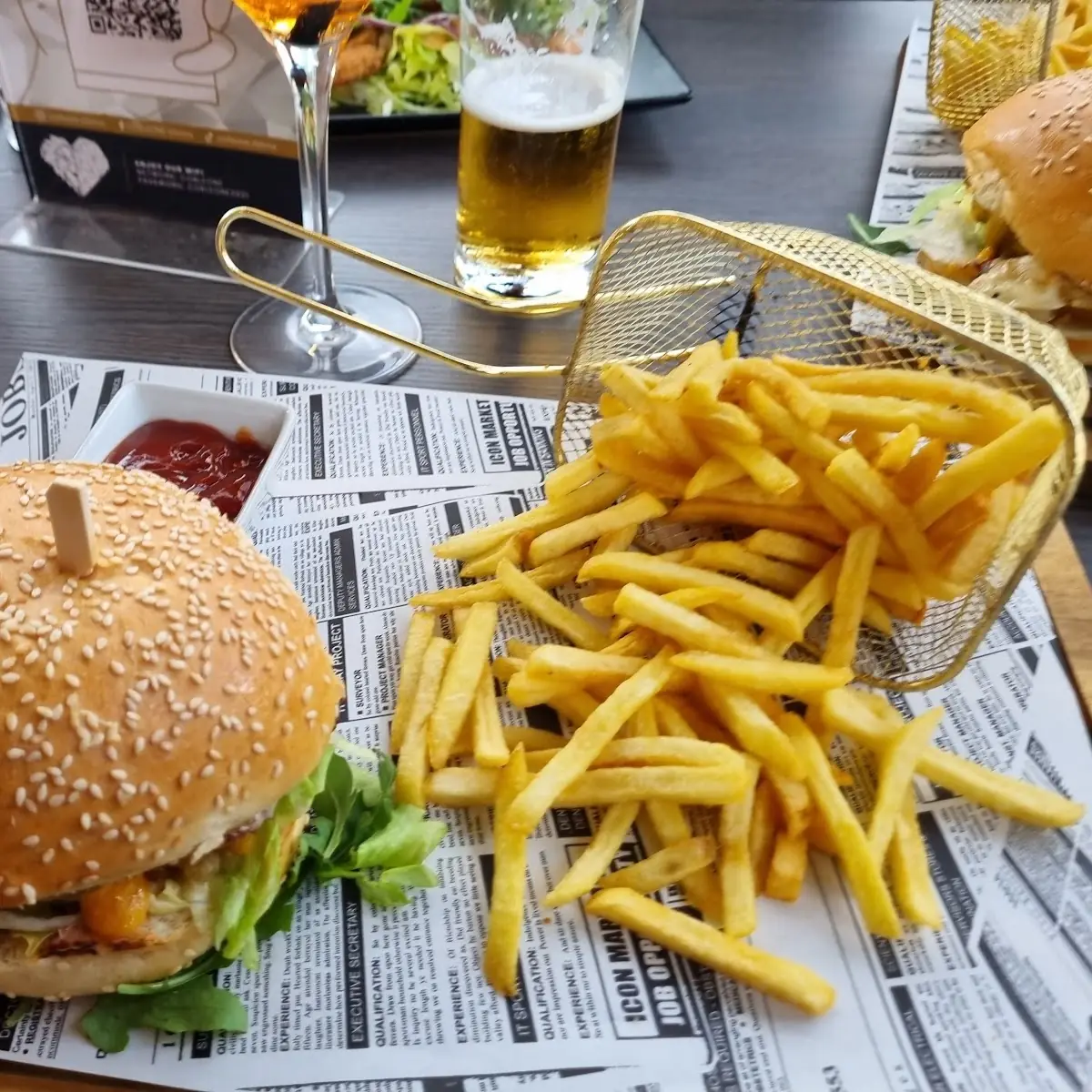 Cheeseburger Getränke
