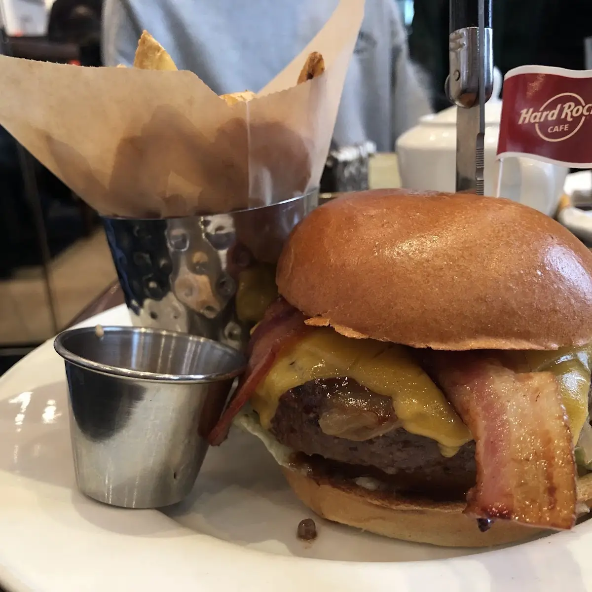 Cheese Burger with French Fries