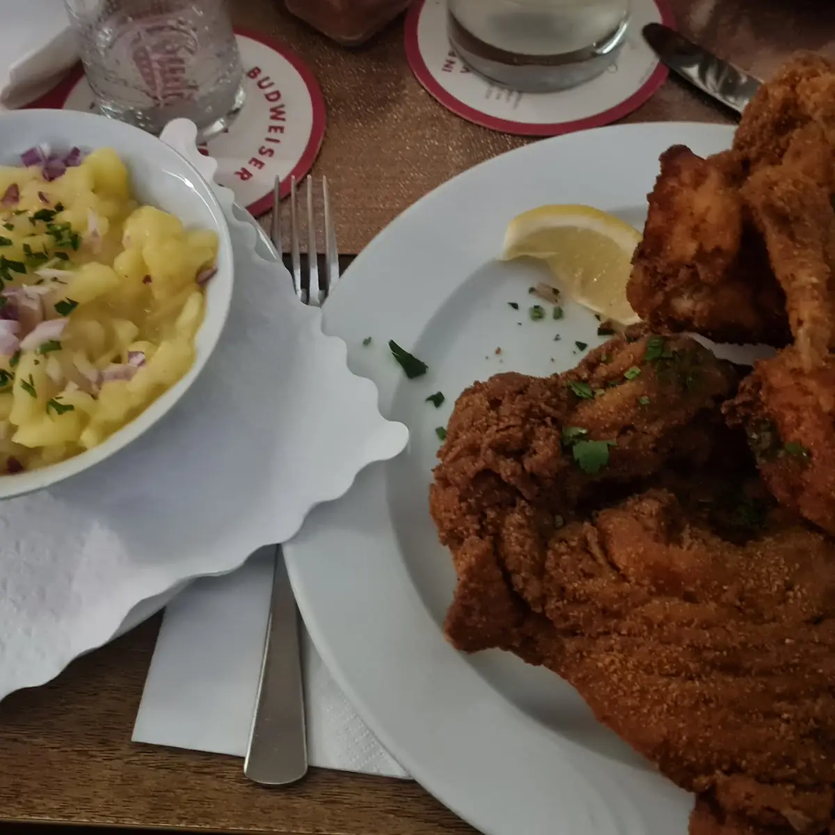 Backhendl Mit Kartoffelsalat