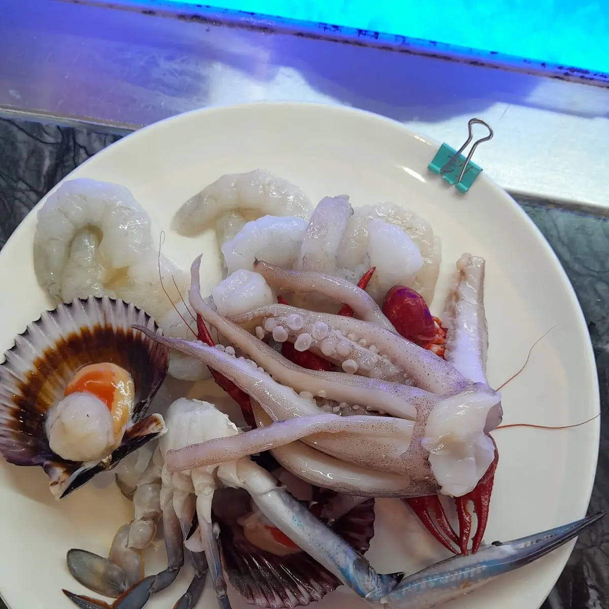 Meeresfrüchte Werden Frisch Zubereitet