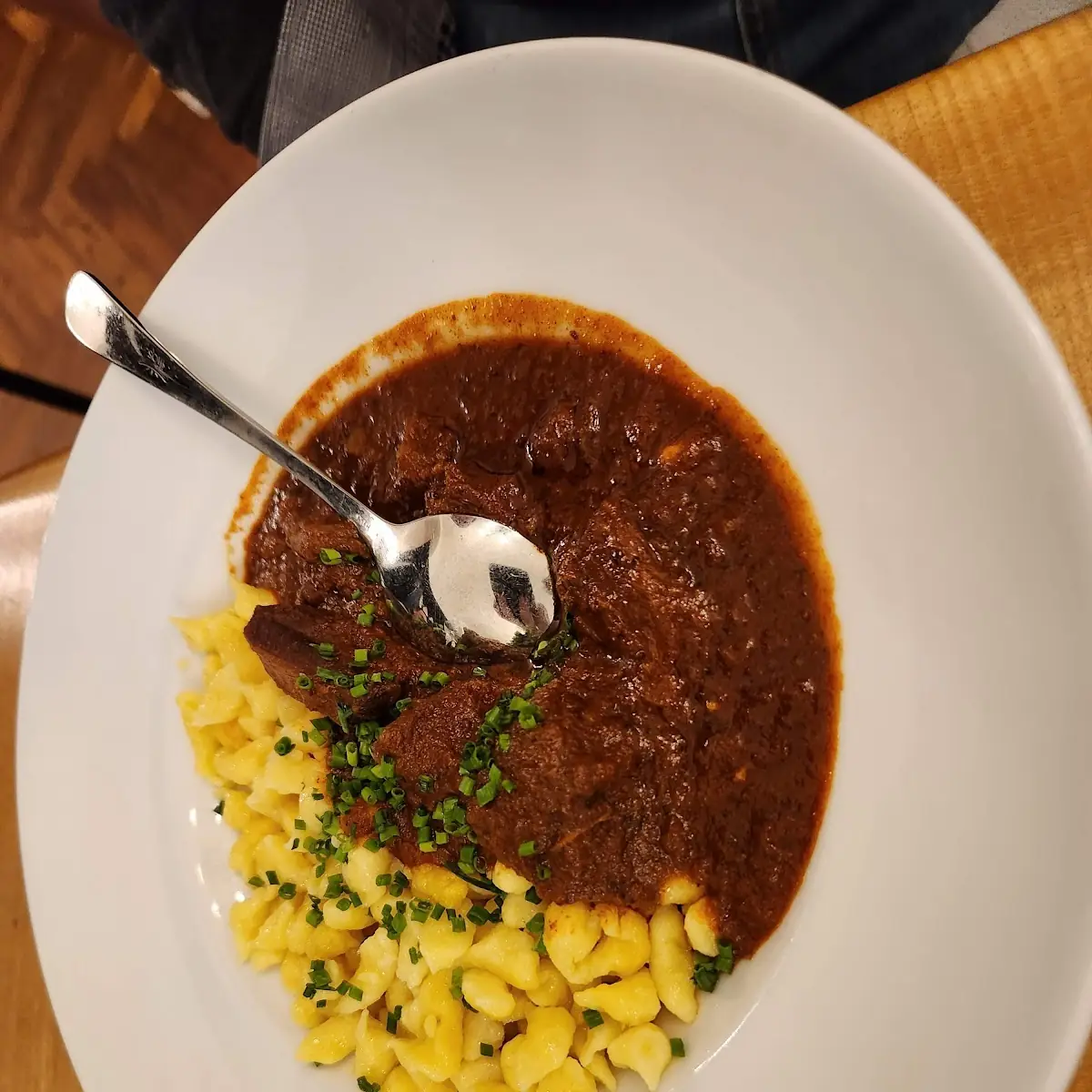 Gulash of Beef with Buttered Spaetzle