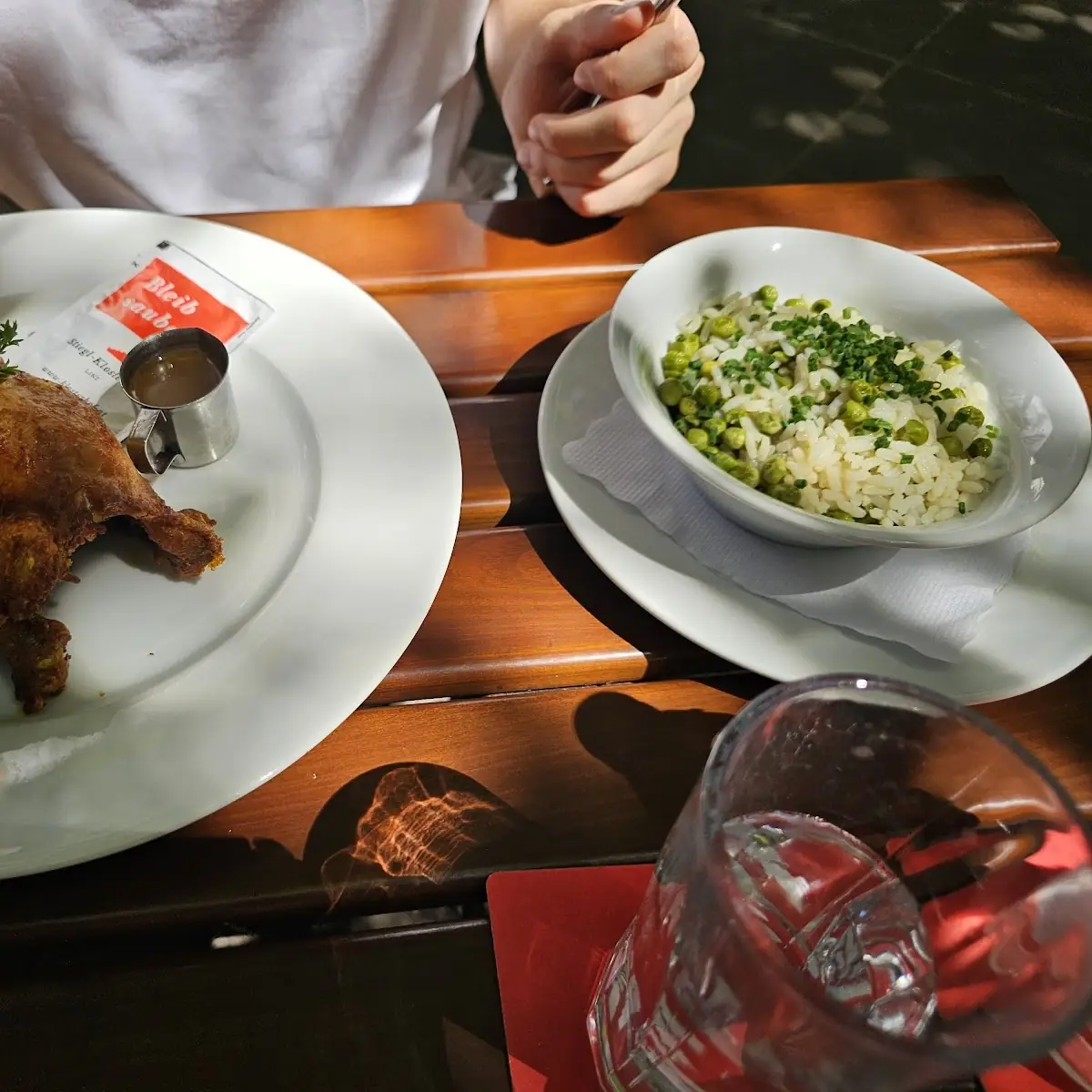 Halbes Backhendl Mit Kartoffelsalat