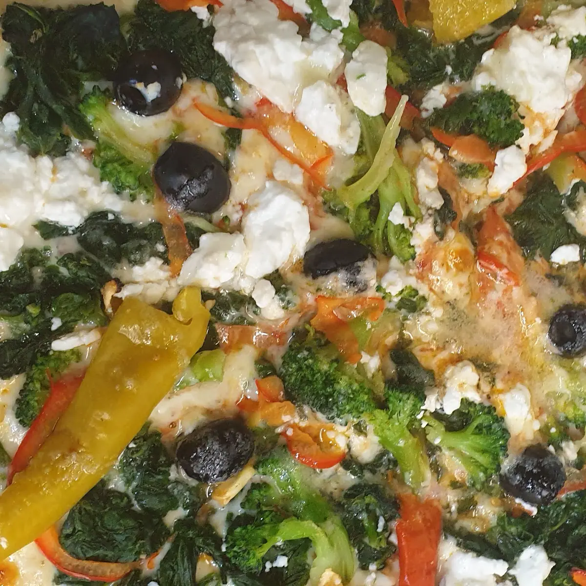 Gemüsepizza Mit Schafkäse
